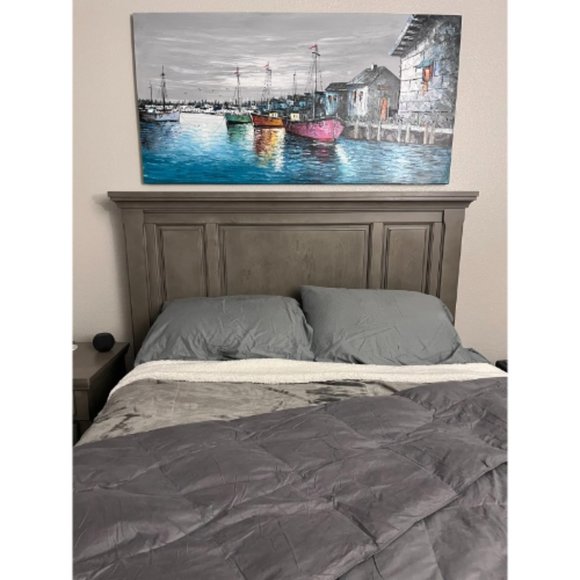 90x90 Inches Grey Utopia Bedding Sherpa Blanket - Picture 13 of 14